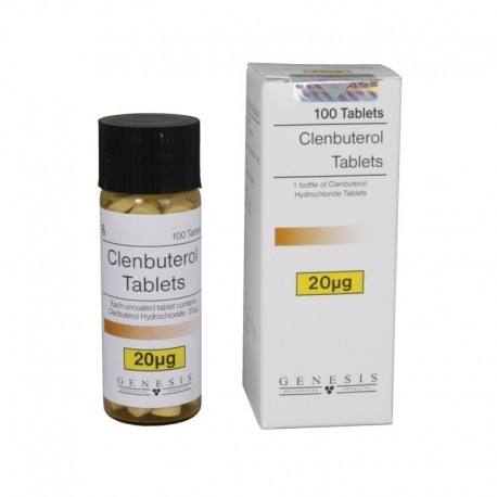 Clenbuterolo cloridrato, 20 mcg/scheda (100 compresse), Genesi